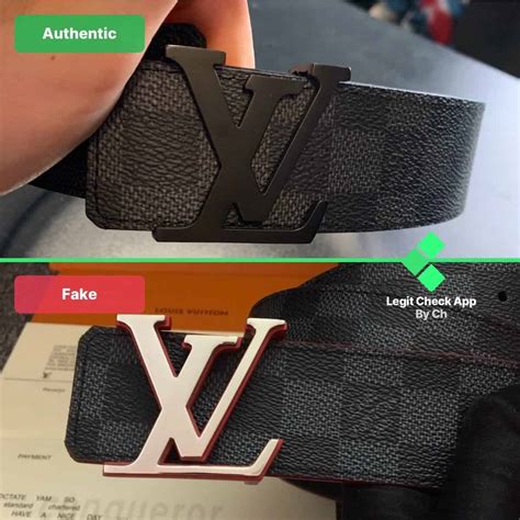 fake vs real louis vuitton damier belt|how to check if louis vuitton is real.